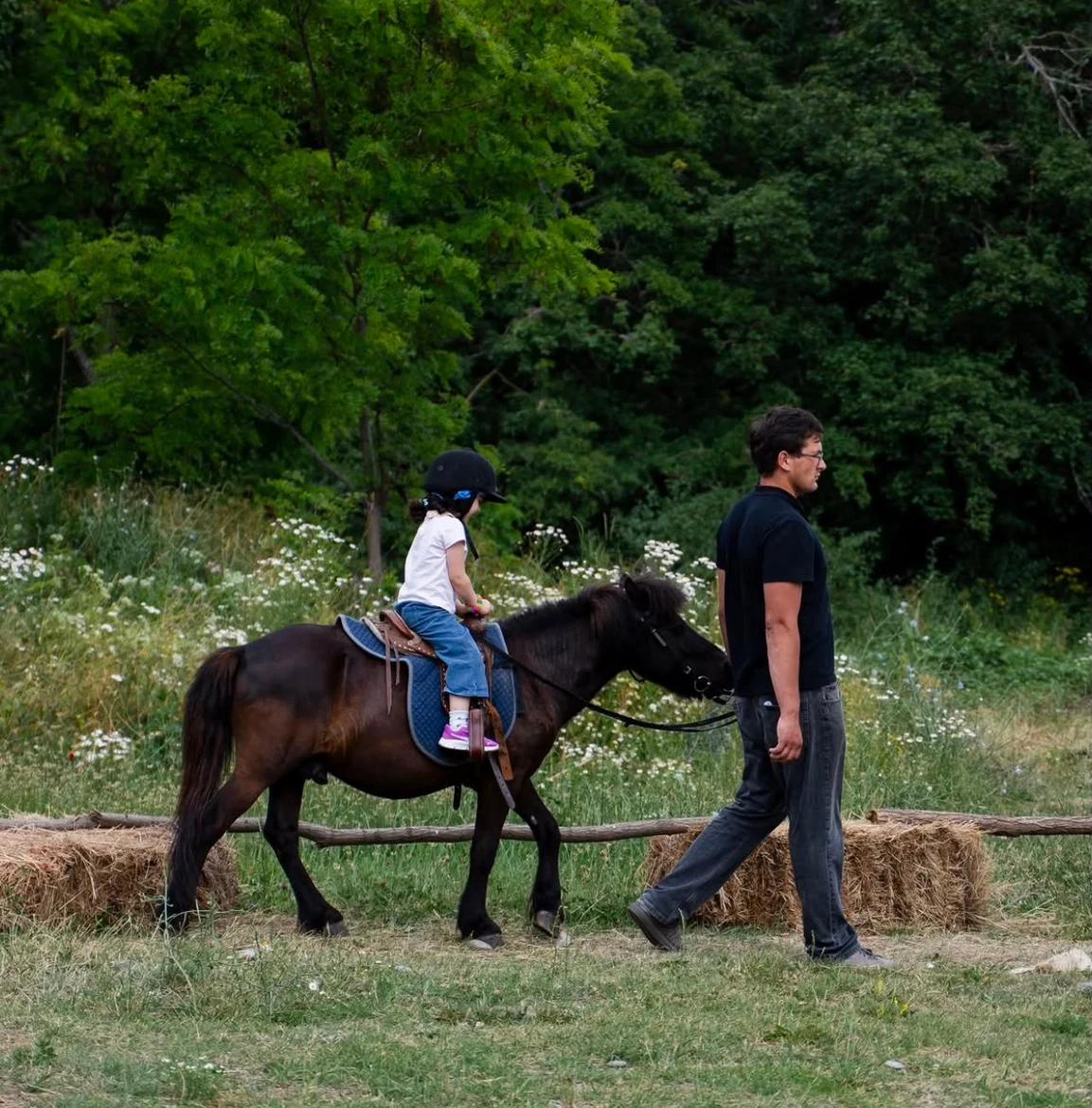 Horse riding at Kiketi Farm, offered as an optional activity at additional cost